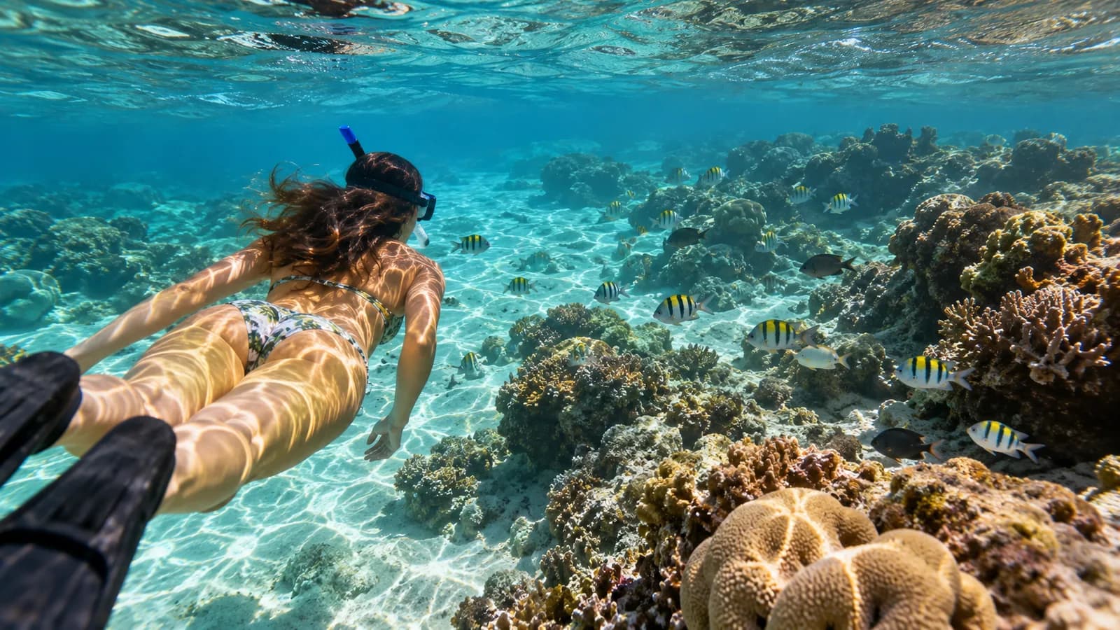 Mergulho e fotos subaquáticas nas piscinas naturais de Maragogi
